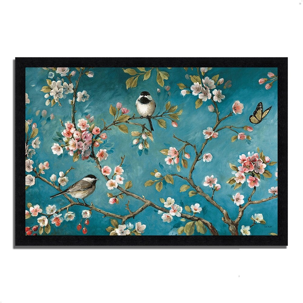 Blossom I by Lisa Audit - Framed Floral Painting Print for Home Decor, Living Room, Bedroom & Office Wall Art
