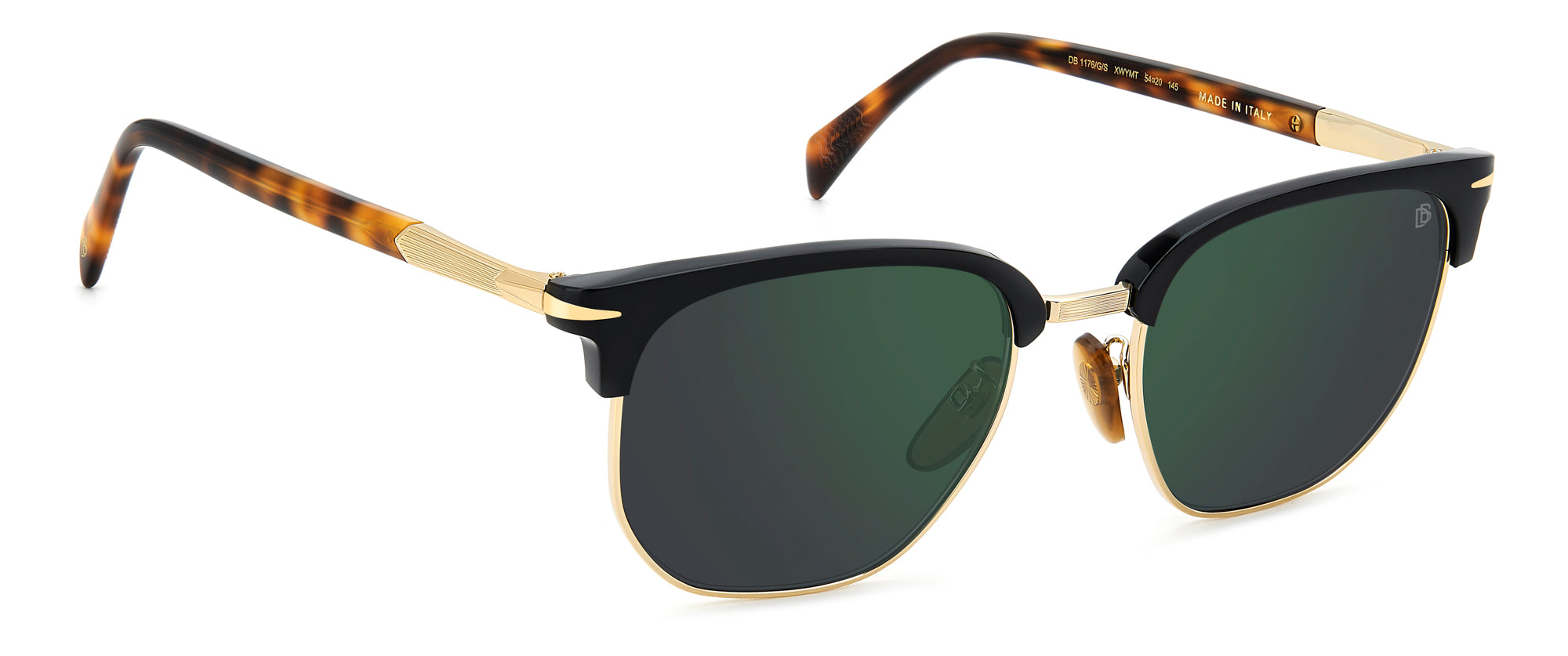 David Beckham DB1176/G/S Men's Sunglasses - Polarized UV Protection Aviator Style for Driving, Outdoor Sports & Fashion