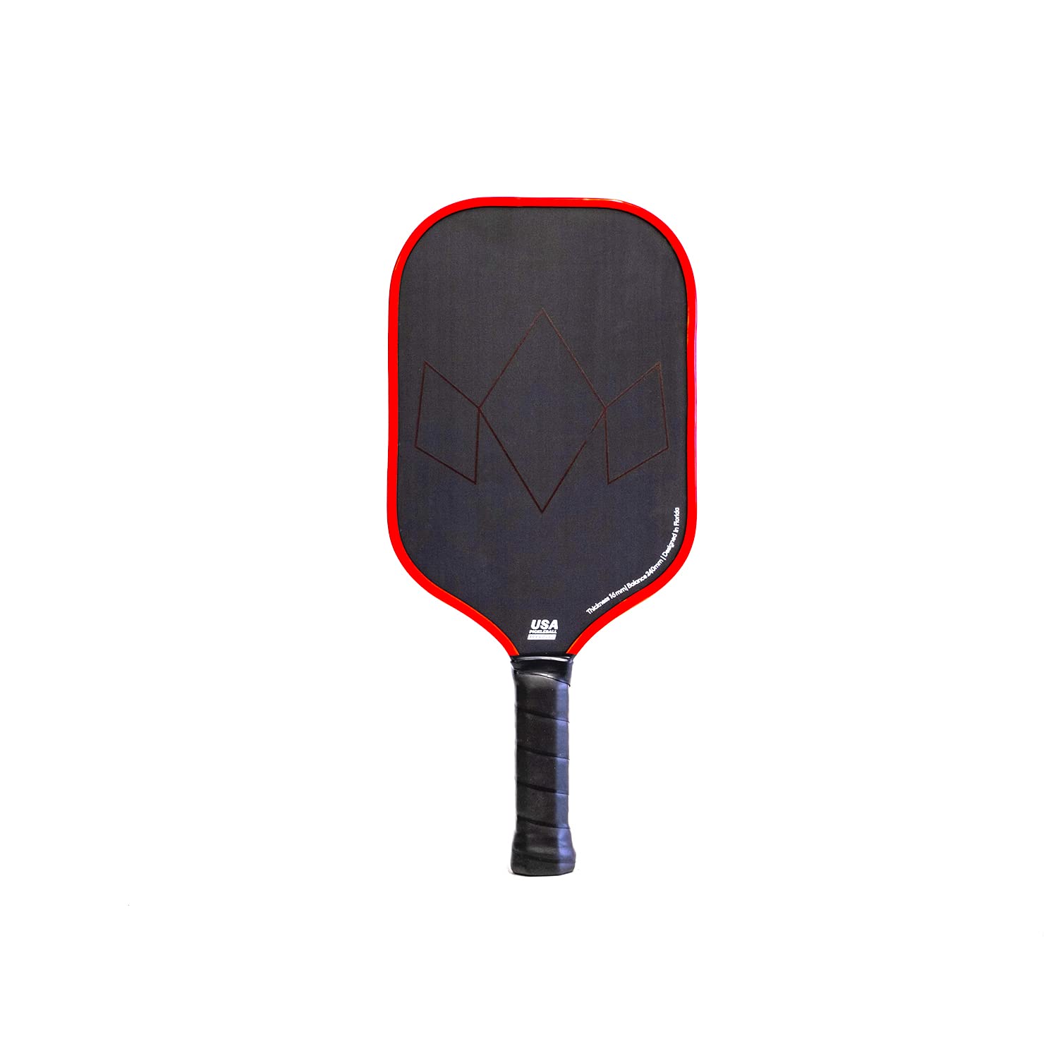 Diadem Warrior Edge Pickleball Paddle - Carbon Fiber Surface for Maximum Spin & Control, 16mm Polymer Core - Perfect for Competitive Play & Tournament Use