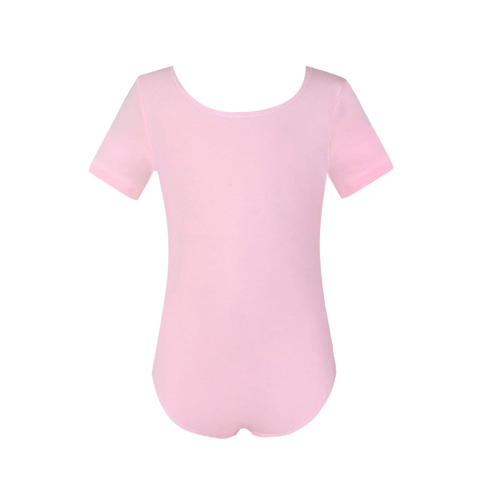 Phineein Girls Short Sleeve Team Basic Leotards For Kids - Dance, Gymnastics & Ballet Practice Wear for Toddlers & Children