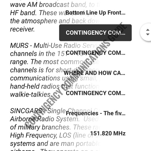 Contingency Communications Solutions - Primary, Alternate & Emergency Contact Options for Business & Disaster Preparedness