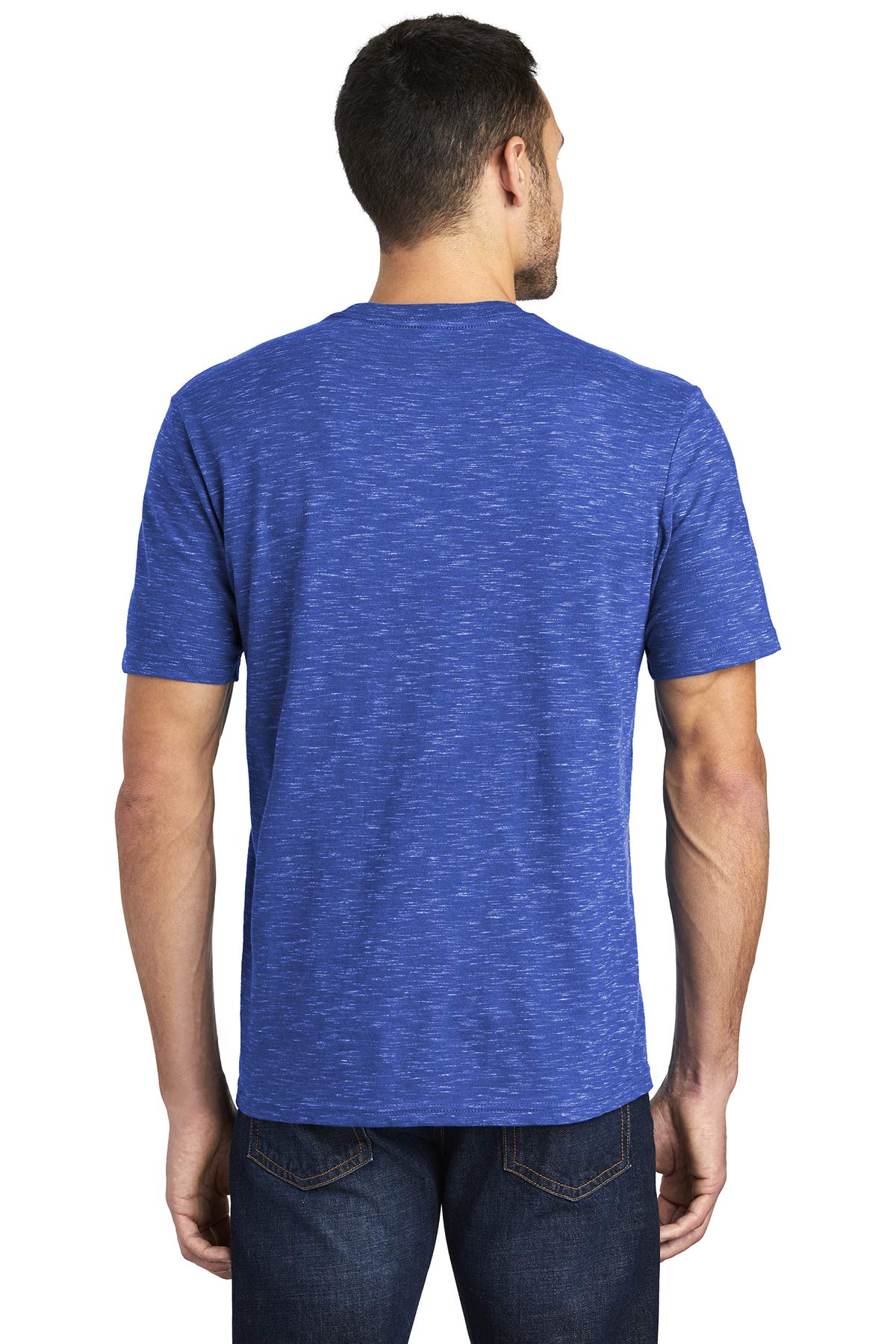 District Men's Medal Tear-Away Label T-Shirts - Comfortable Casual Tees for Everyday Wear, Gym, and Street Style