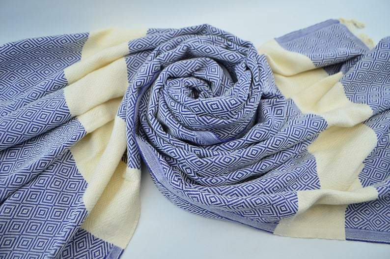 Diamonds in the Sky Series - 100% Cotton Bath Towels | Soft & Absorbent Luxury Towels for Spa, Beach & Home Use