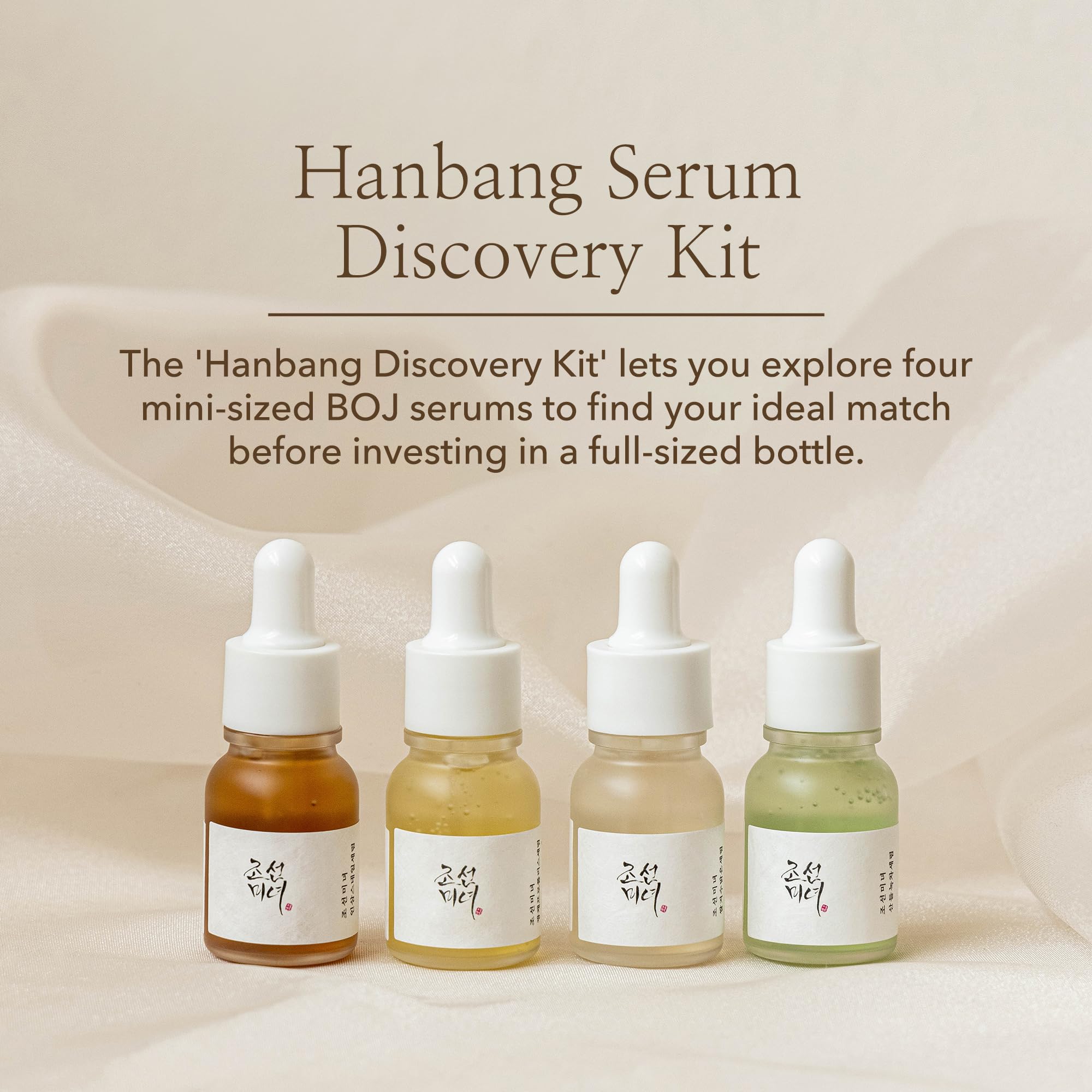 Beauty of Joseon Hanbang Serum Discovery Kit with Revive Eye Serum - Retinol & Niacinamide Korean Skincare Set for Anti-Aging & Brightening - Perfect for Night Routine & Travel Skincare Essentials