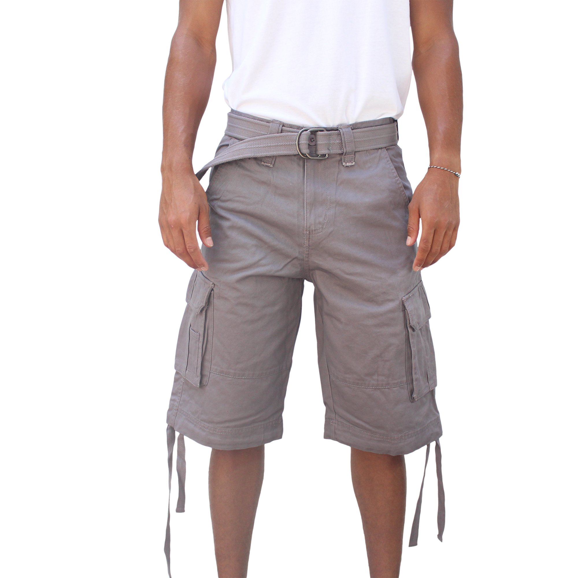 Big and Tall Men's Cargo Shorts with Belt Loops - Up to Size 50 | Comfortable Stretch Fit for Casual Wear, Outdoor Activities & Summer Vacations