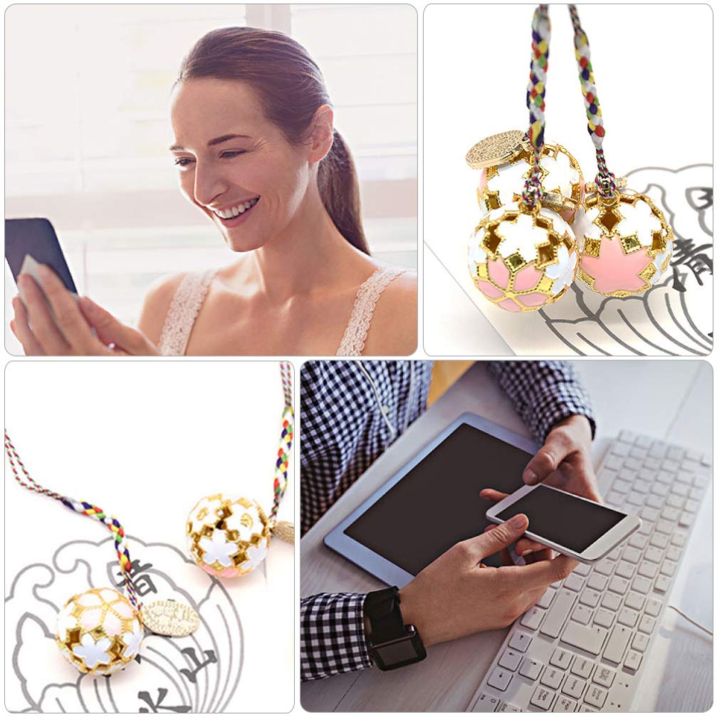 VOSAREA DIY Phone Pendant - Adorable Decorative Phone Lanyard with Bell, Cute Hanging Ornament for Cellphone Accessories | Perfect for DIY Crafts, Gift Giving & Personalizing Your Smartphone