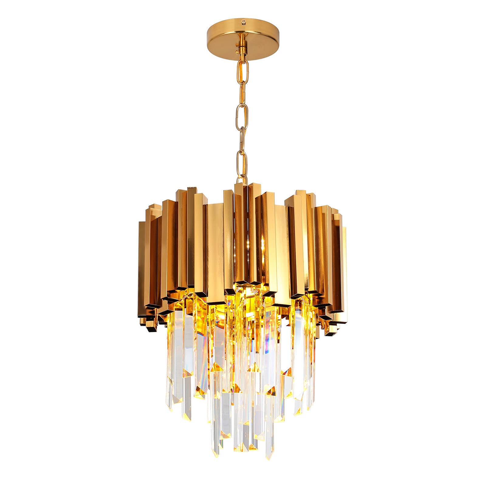 Modern Gold Crystal Chandelier - 12