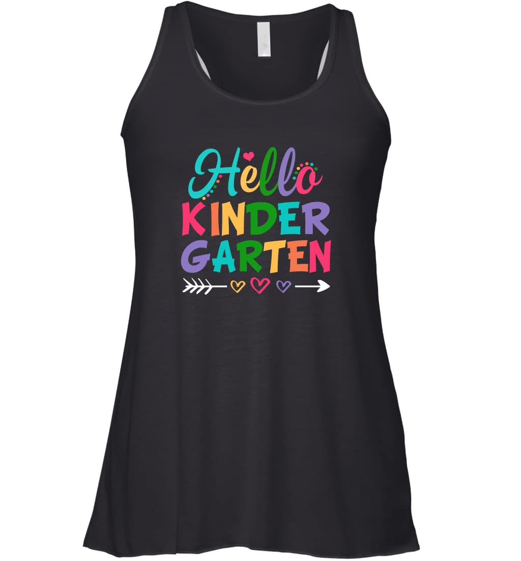 Hello Kindergarten Shirt for Teachers - Cute First Day of School Outfit for Educators | Back to School, Classroom Teaching & Teacher Appreciation Gift