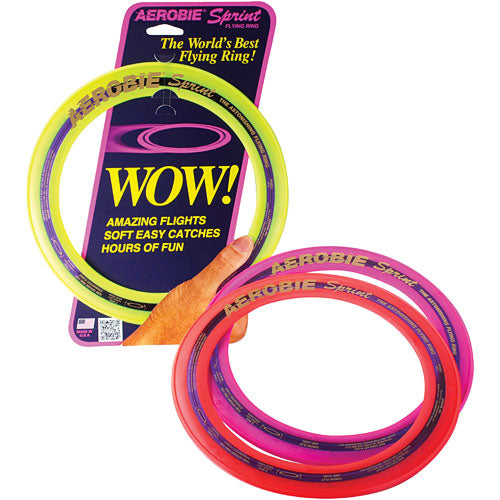 Aerobie Sprint 10 Inch Flying Disc - High Performance Outdoor Sports Frisbee for Beach, Park, and Backyard Fun