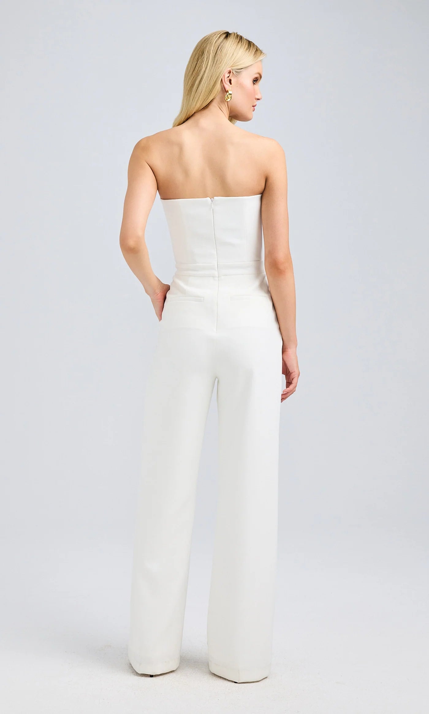 Camilo Crepe Button Jumpsuit for Women - Elegant White Romper with V-Neck & Short Sleeves | Perfect for Summer Outfits, Beach Vacations and Casual Wear