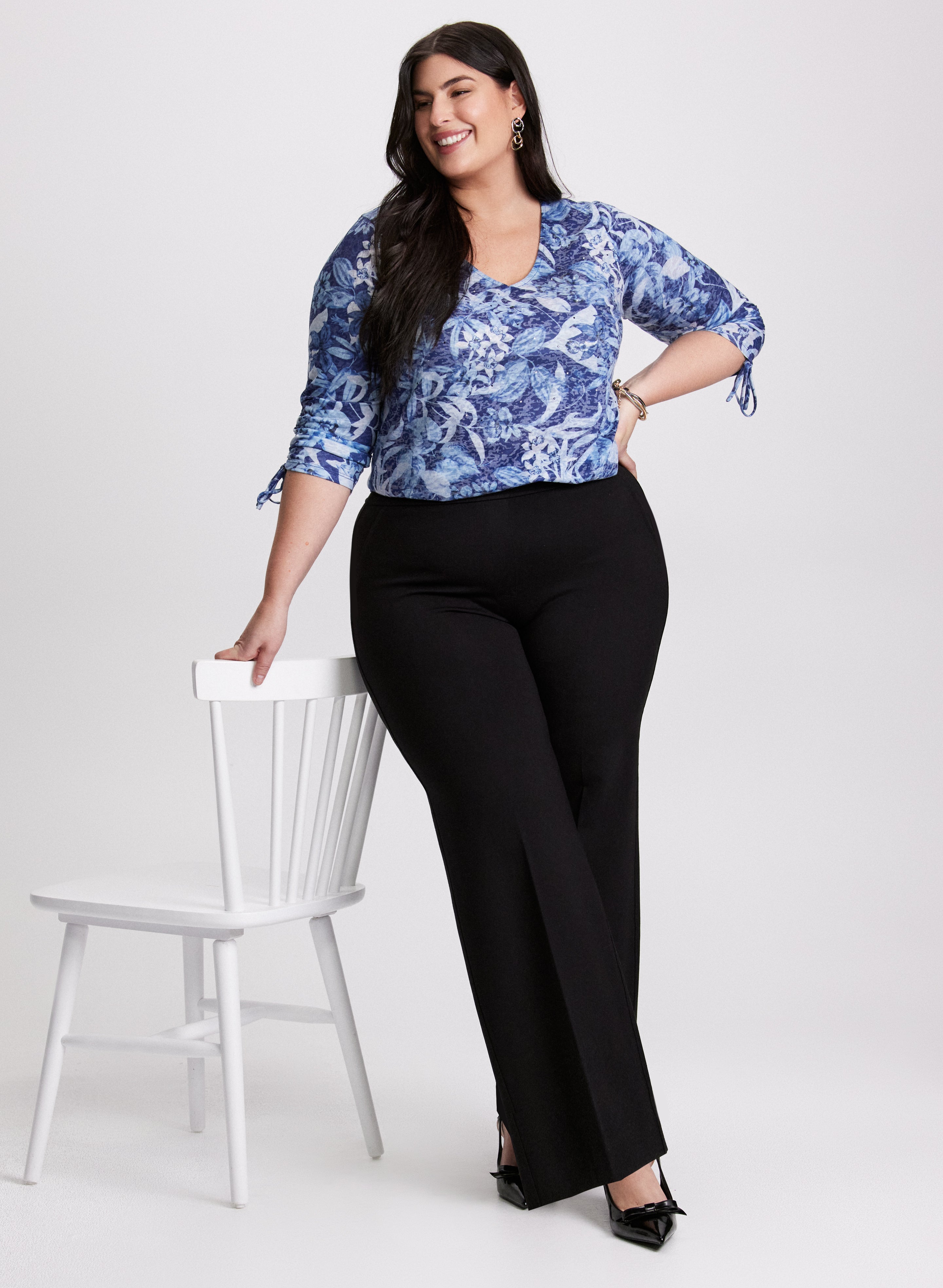 Floral Print T-Shirt for Women - Stylish Summer Casual Tee for Outfits, Travel & Everyday Wear