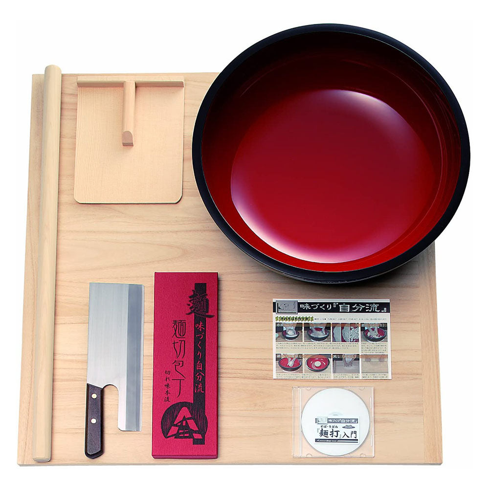 Premium Handmade Soba Noodle Making Kit - Authentic Japanese Buckwheat Pasta Set with Bamboo Rolling Mat & Cutting Tool | Perfect for Home Cooking, Asian Cuisine Lovers & DIY Food Gifts
