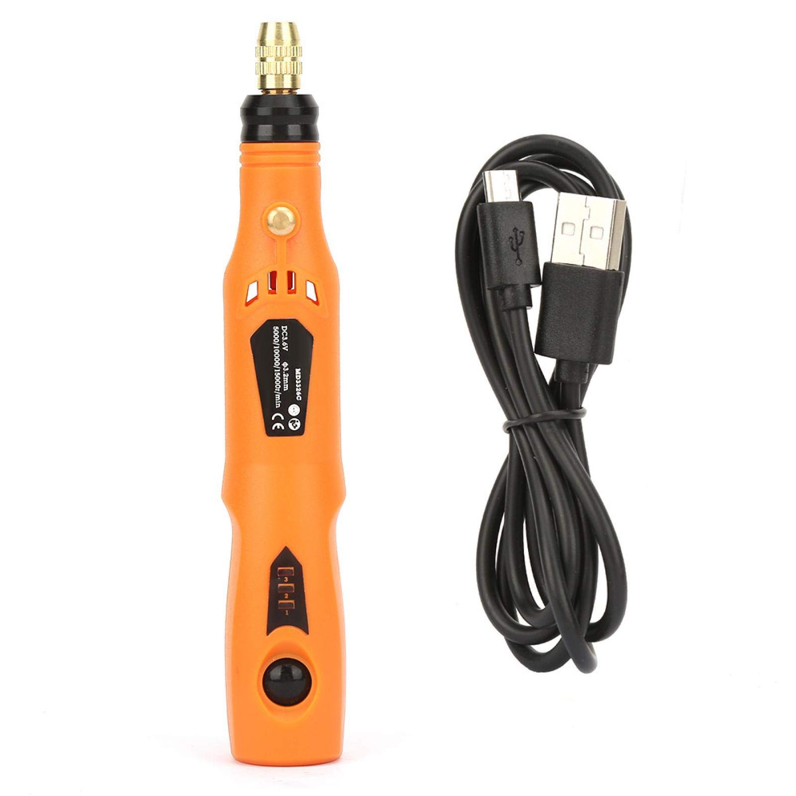 Electric Mini Grinder - Rechargeable Cordless Grinding Tool with Adjustable Speed (1.0-3.2mm Range) for Polishing, Punching & DIY Projects | Perfect for Jewelry Making, Metal Craft & Home Repairs