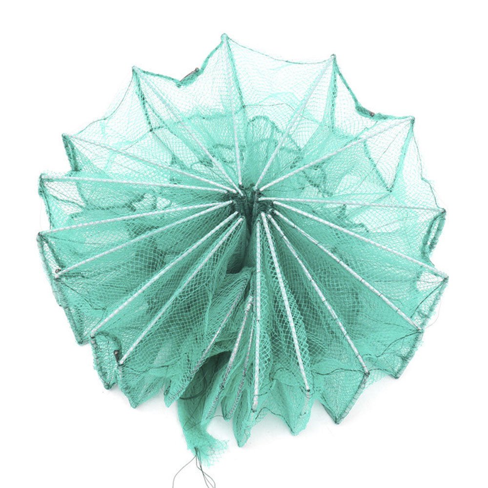TOPIND Collapsible Fishing Net Cage - Cast Net Trap for Crawfish, Shrimp & Lobster | Durable Nylon Dip Cage for Bait Fishing | Ideal for Freshwater & Saltwater Fishing