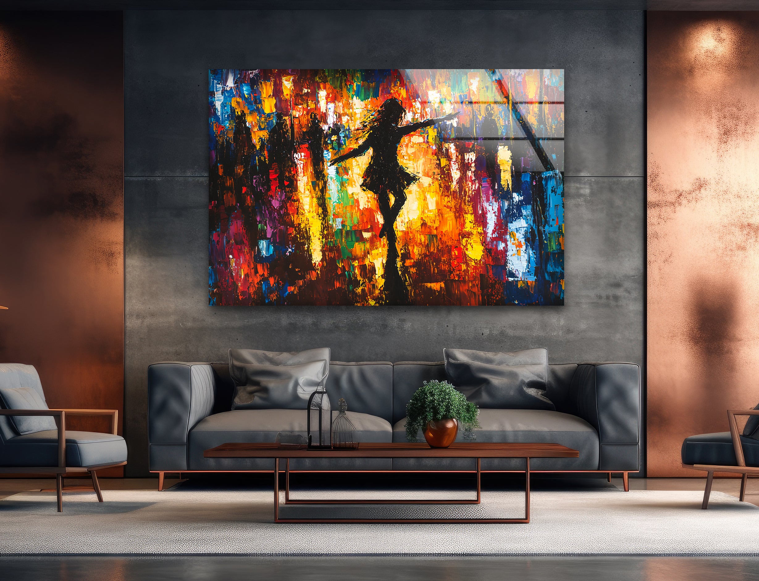 Stunning Afremov Oil Paintings - Handmade Glass Wall Art for Living Room & Bedroom Decor