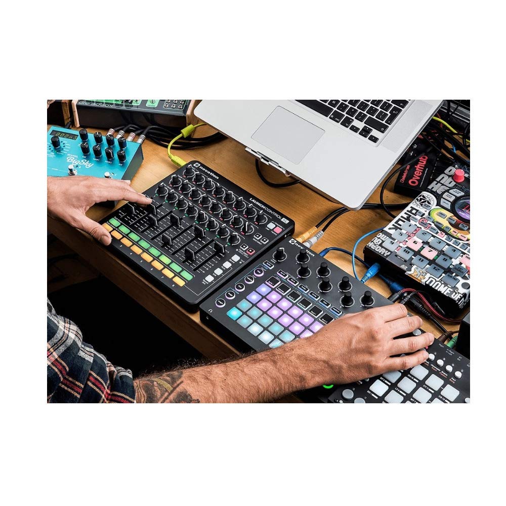 Novation Launch Control XL MIDI USB Controller for Ableton Live - Bundle with Studio Headphones & 4-Port USB 3.0 Hub | Perfect for Music Production, DJing & Home Recording Studios