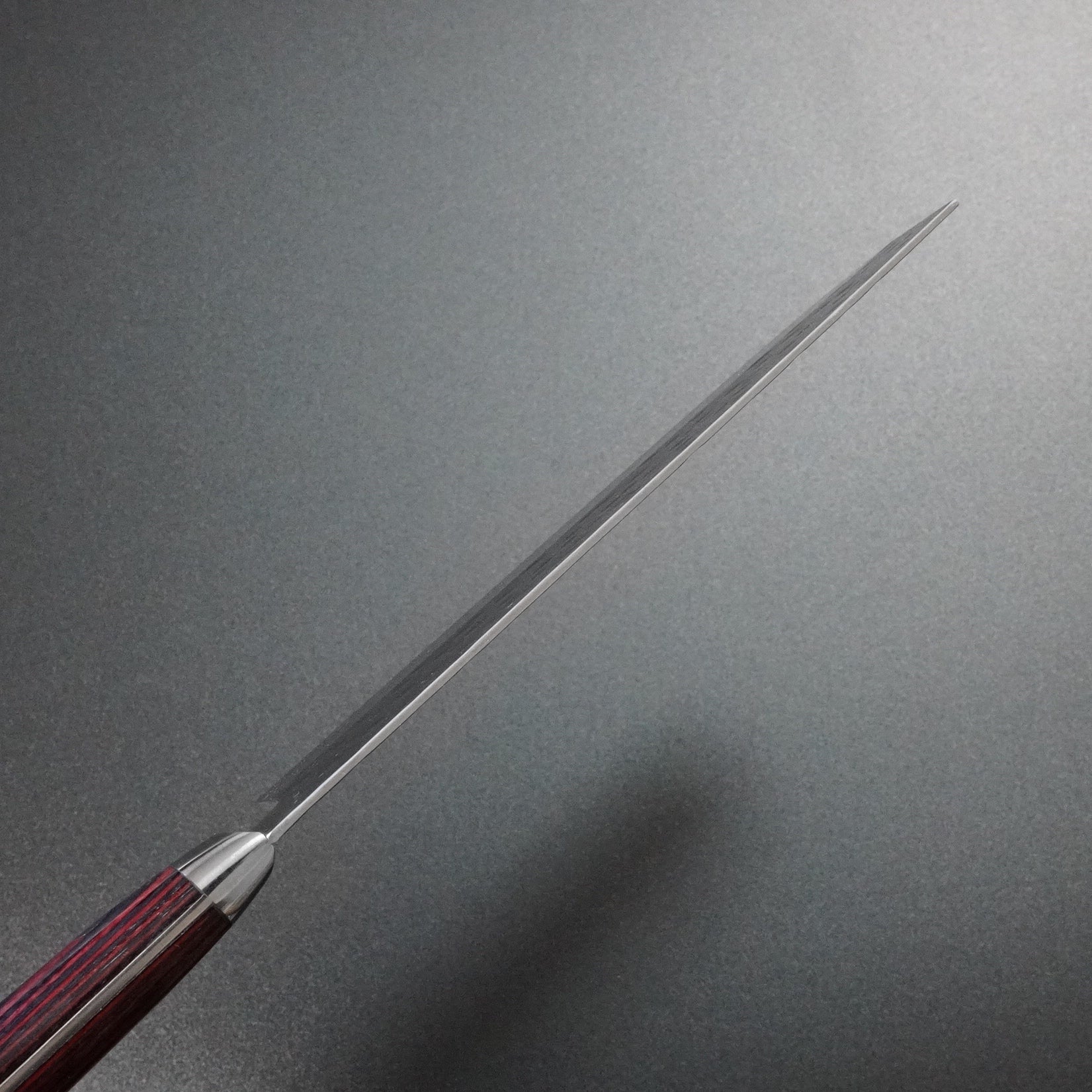 Yoshimi Kato SG2 Hammered Nakiri Knife 165mm - Japanese Damascus Steel Kitchen Knife with Red Pakkawood Handle - Perfect for Vegetable Chopping, Slicing & Food Prep