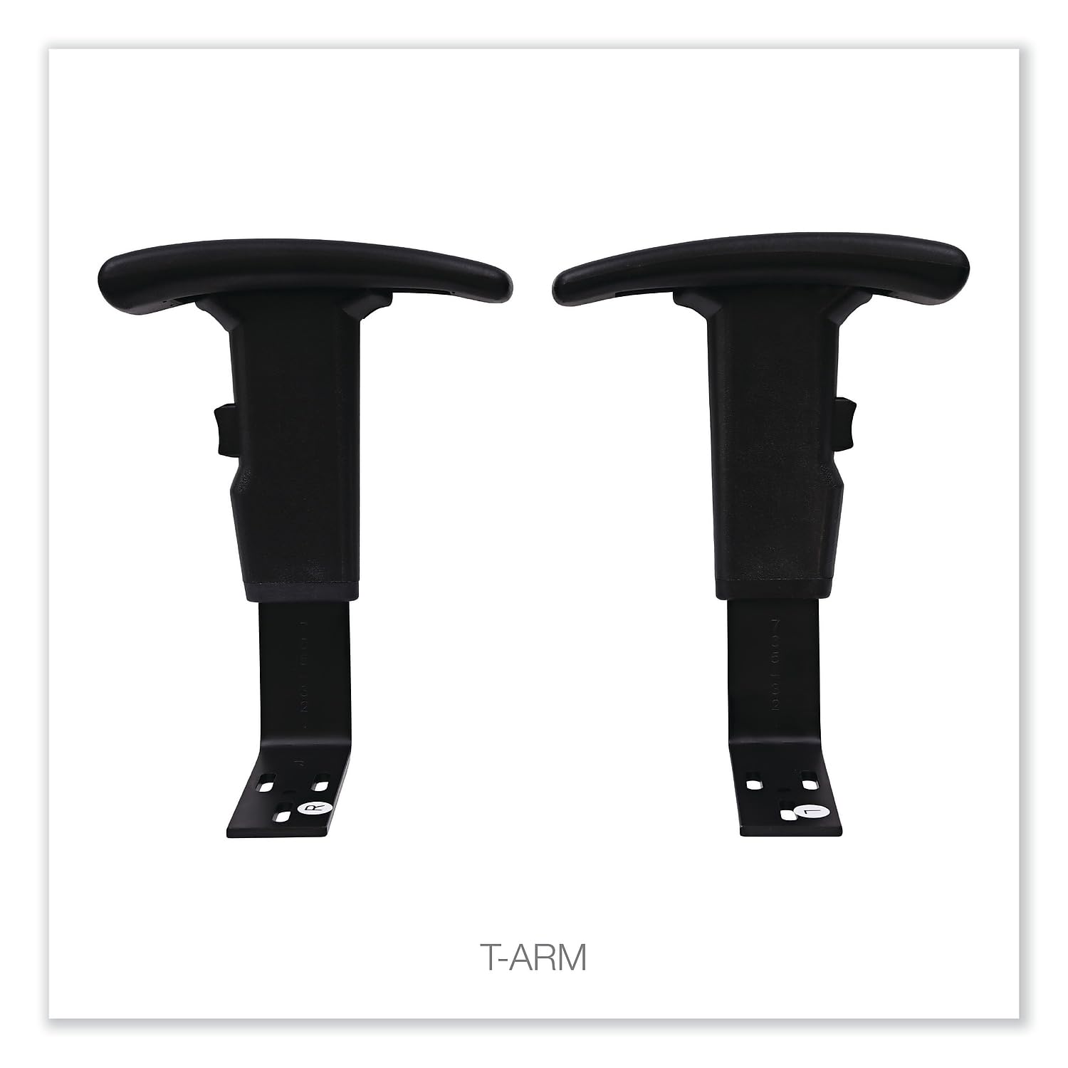 Alera VT48 Series Swivel Task Chair Replacement T-Arms - Model ALEVT49AKE10B - Ergonomic Office Chair Arms for Home & Workspace Comfort