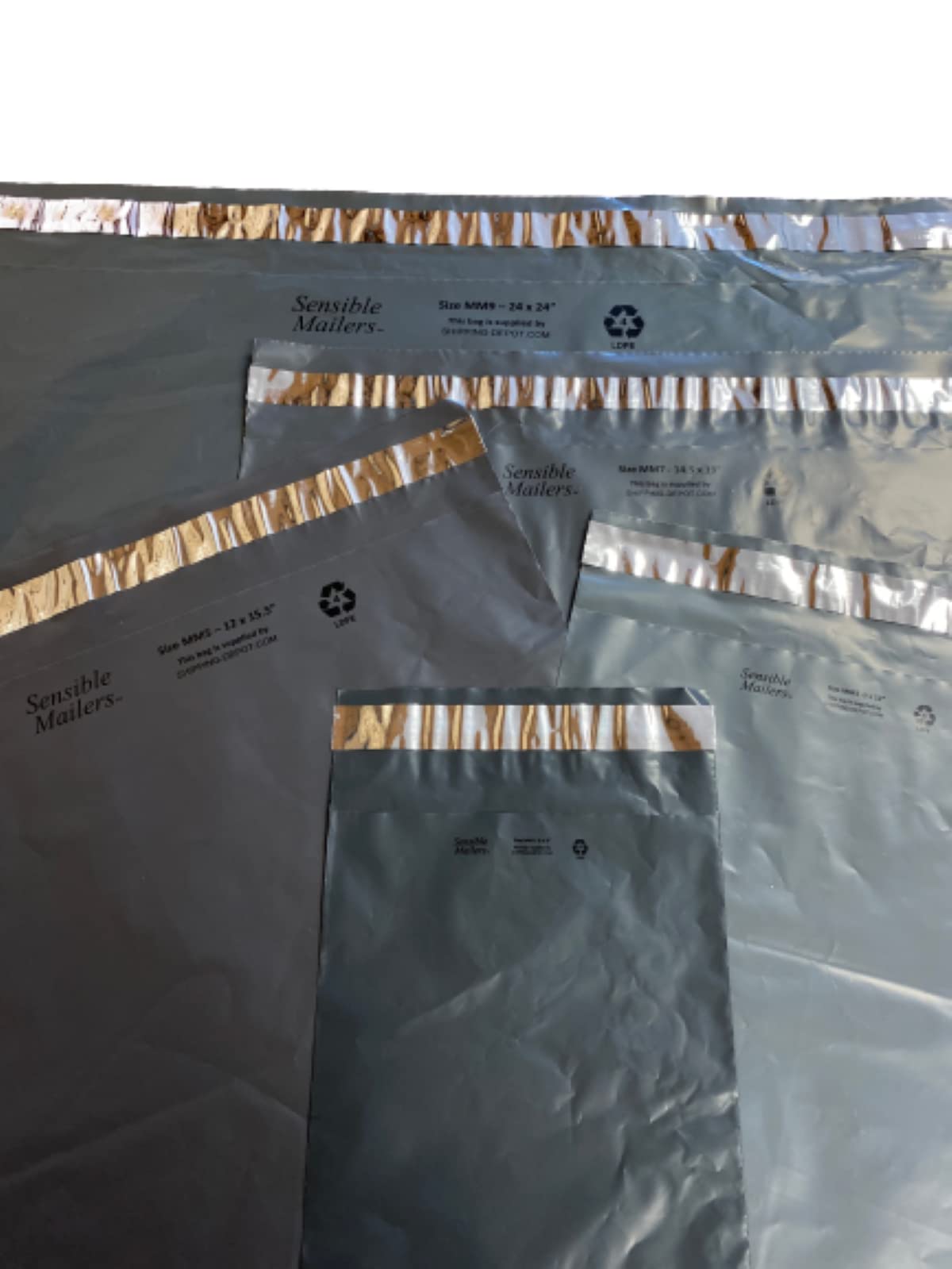 1600 Pack 19x24 Inch Eco-Friendly Recycled Poly Mailers Grey - Durable Shipping Envelopes for Small Business & Ecommerce - Perfect for Clothing, Books & Online Store Packaging