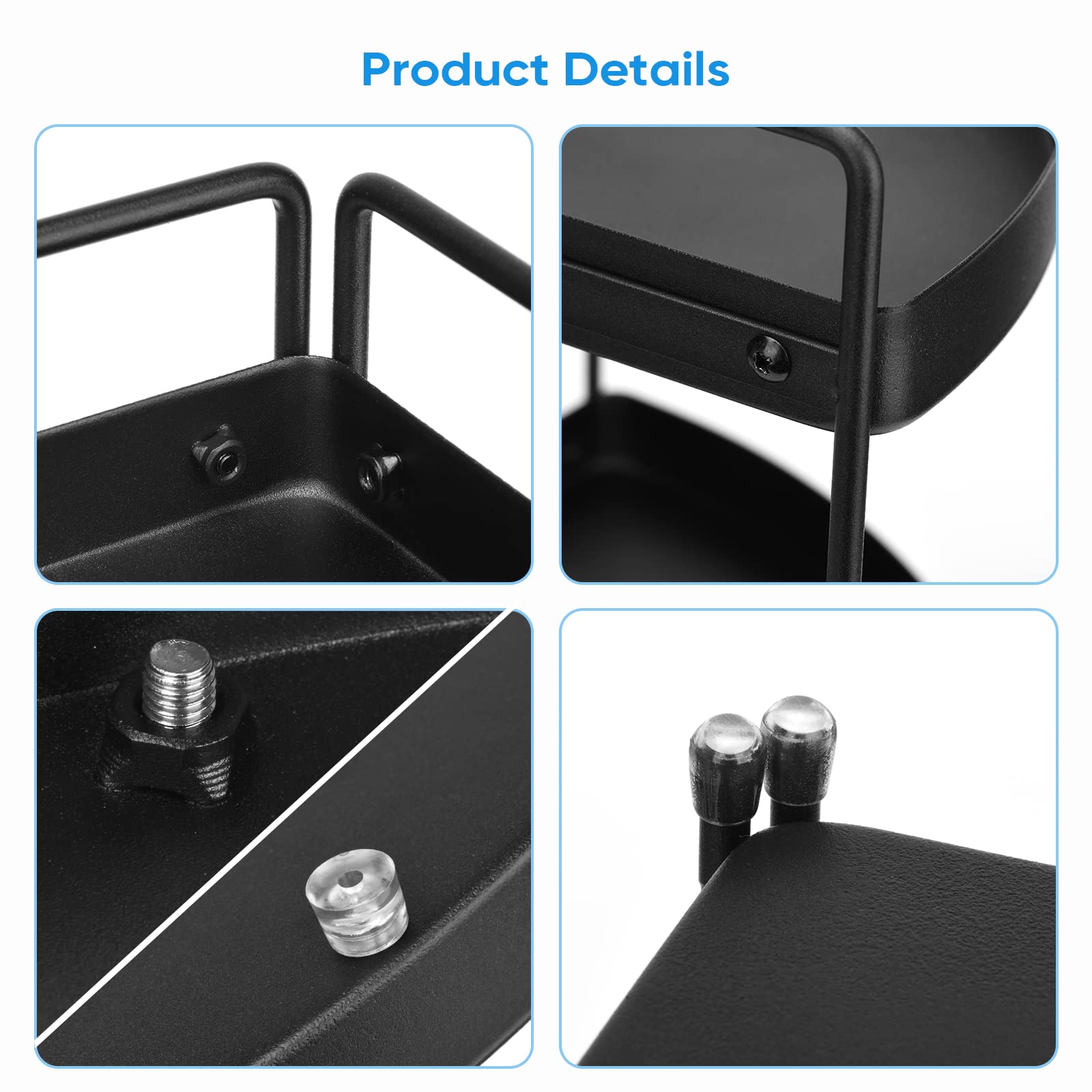 3-Tier Corner Shelf Organizer for Bathroom & Kitchen - Space Saving Countertop Perfume & Cosmetic Tray - Perfect for Makeup, Jewelry & Small Item Storage on Dresser or Vanity