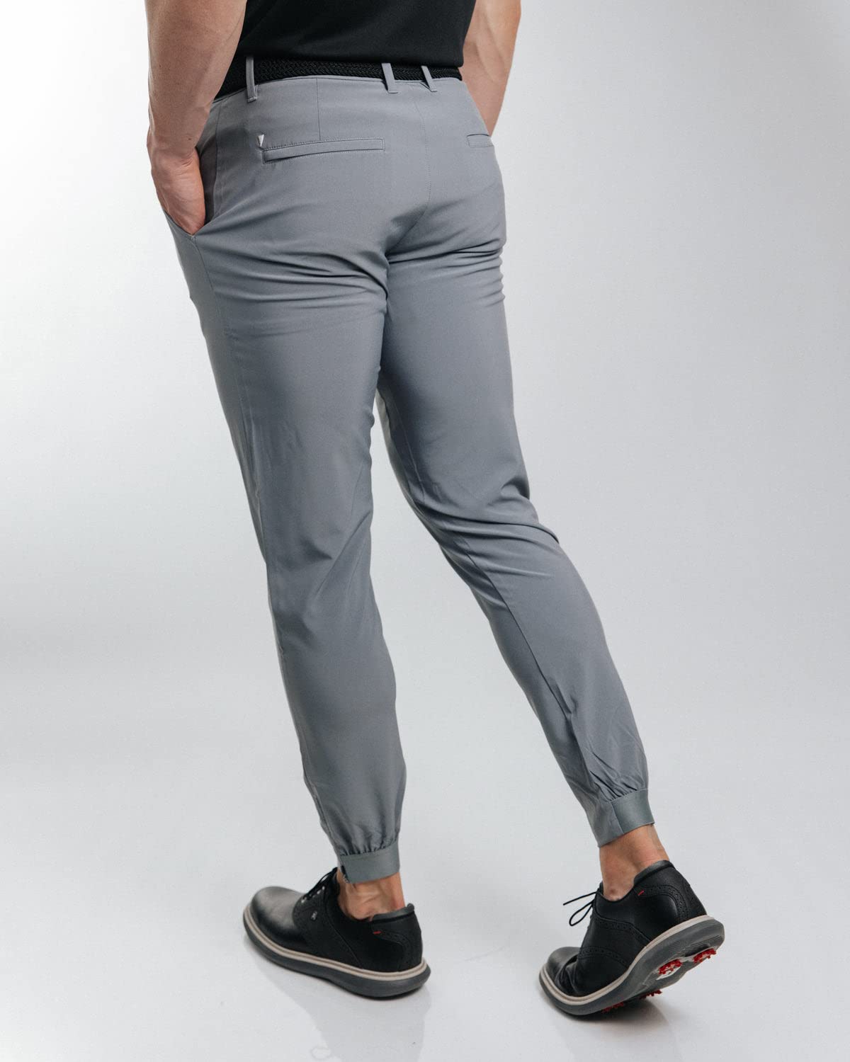 **Primo Golf Jogger Pants for Men - Lightweight 4-Way Stretch Golf Trousers with 4 Pockets, Inner Gel Waistband & Elastic Zipper Ankles - Perfect for Golfing, Travel & Casual Wear**