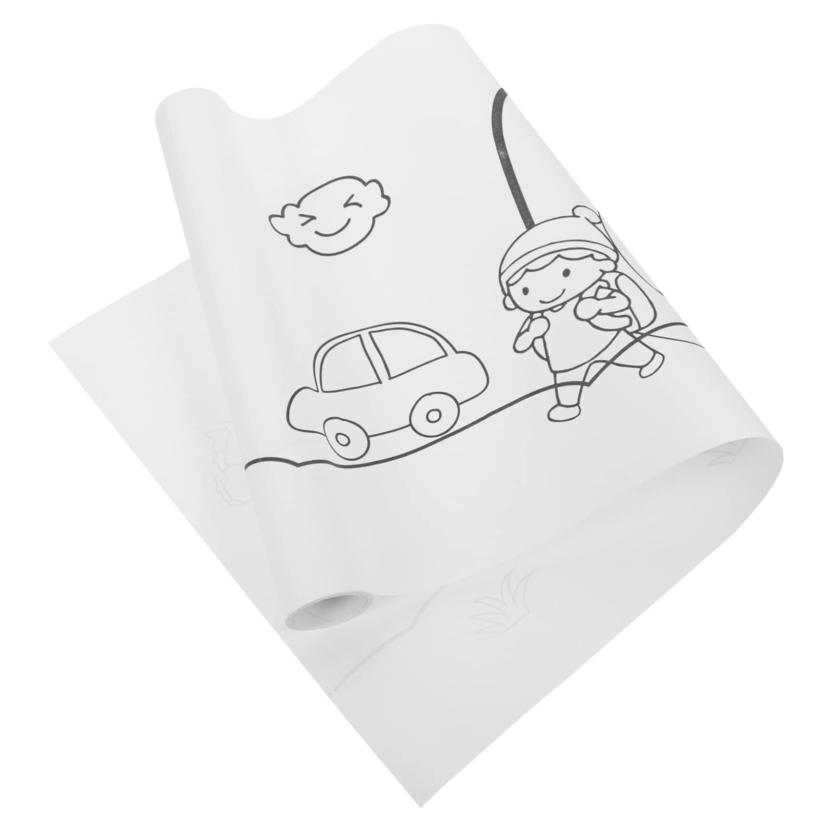 Abaodam 1 Roll Drawing Paper for Kids - DIY Painting Paper Arts and Crafts Supplies for Children - Perfect for School Projects, Home Art Activities, and Birthday Party Decorations