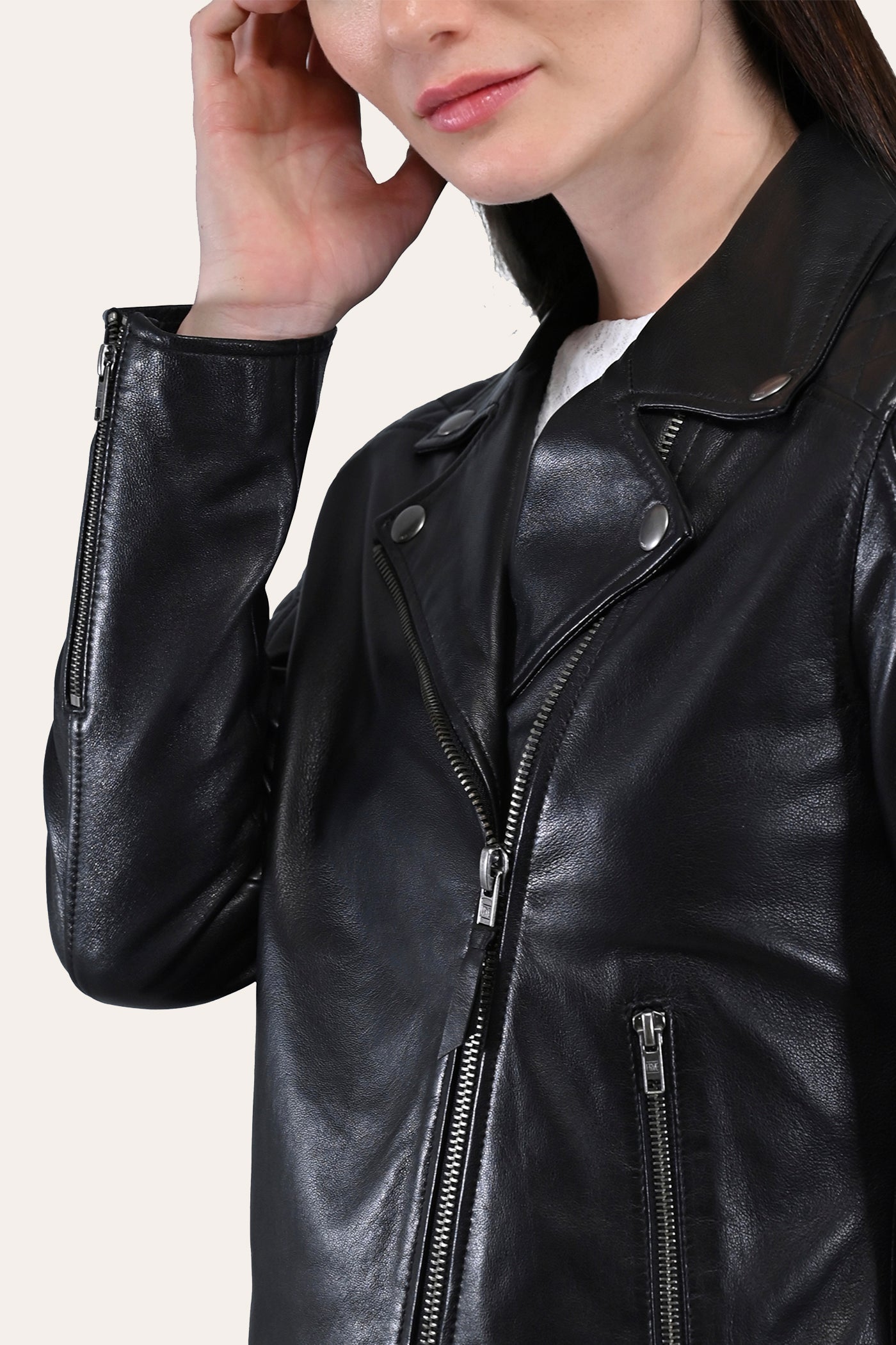 Oklahoma Biker Jacket for Men & Women - Genuine Leather Motorcycle Jacket with Removable Hood - Perfect for Riding, Casual Wear & Outdoor Adventures