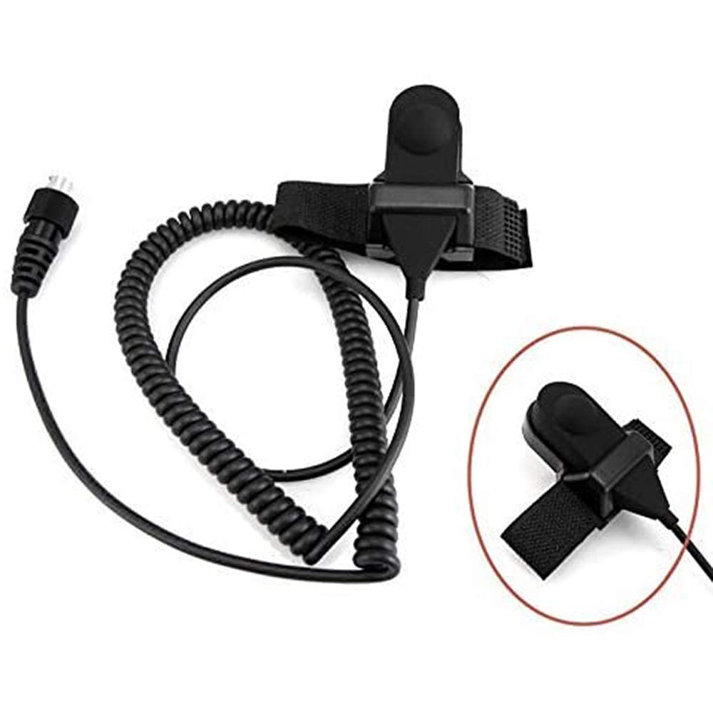 BAOFENG Full Face Motorcycle Helmet Headset Kit - 2 PIN Earpiece Mic Compatible with Kenwood, Wouxun, Puxing, Linton Two-Way Radios & Walkie Talkies (Black) - Ideal for Motorcycle Riders, Group Rides, and Adventure Tours