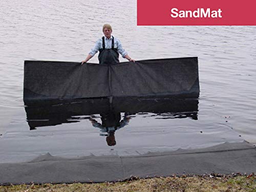 SandMat - 12.5'x40' Natural Erosion Control Fabric for Shoreline & Beach Protection - Eco-Friendly Weed Barrier for Landscaping & Waterfront Stabilization - Perfect for Lakes, Ponds, and Coastal Areas