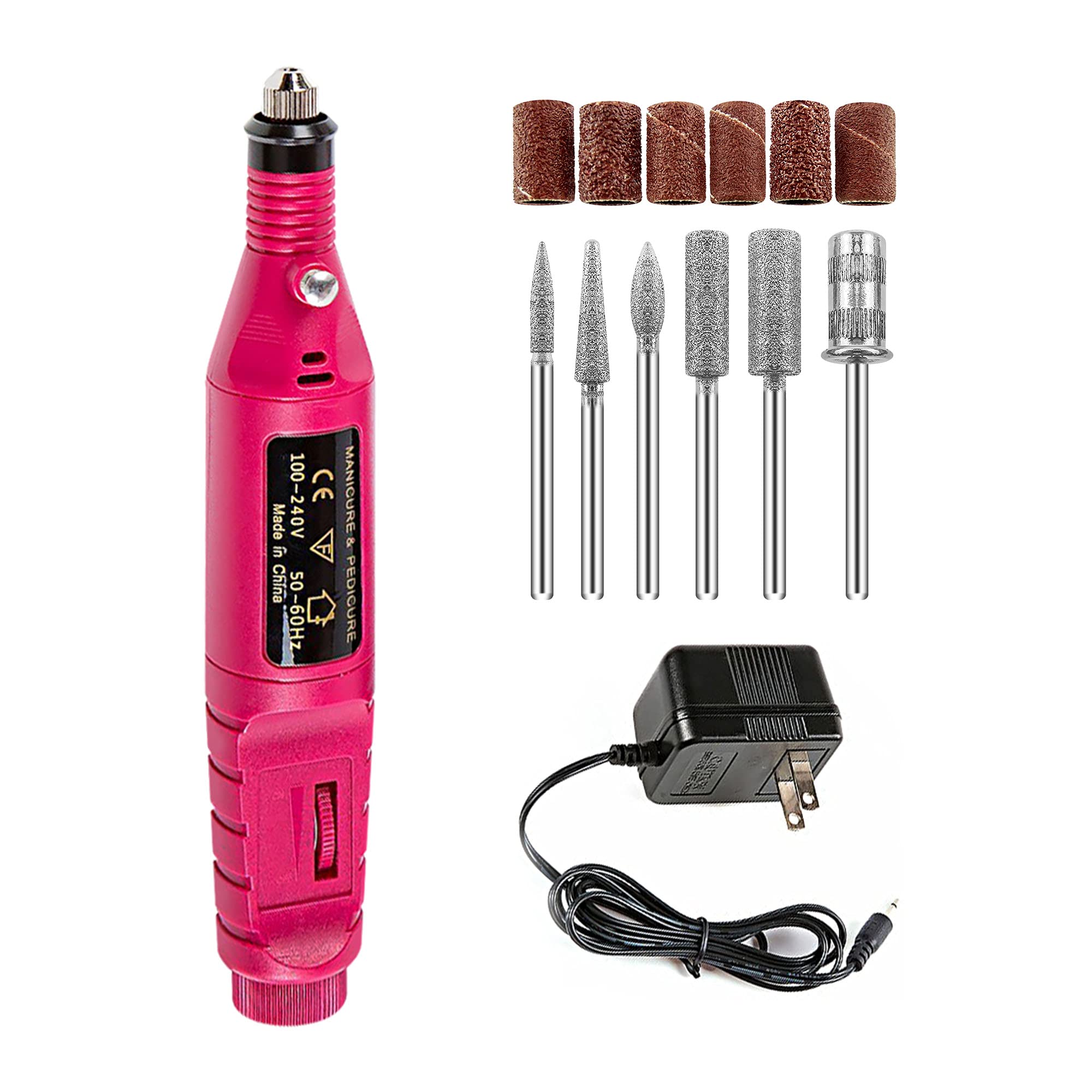 Professional Electric Nail Drill Machine 20000 RPM - Acrylic & Gel Nail E-File for Salon & Home Use, Perfect for Beginners & DIY Manicures (Great for Nail Art, Extensions & Pedicures)