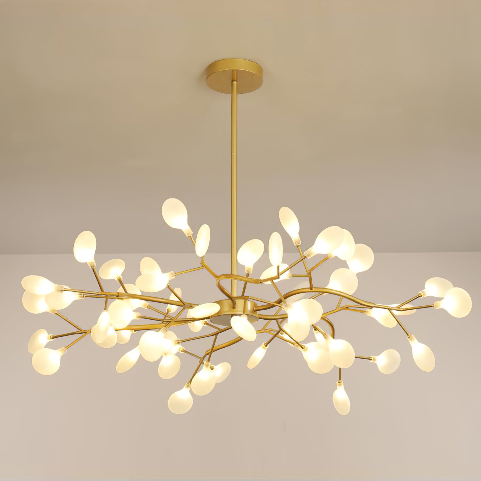 Modern LED Firefly Sputnik Chandelier - Energy Saving Ceiling Light Fixture for Dining Room, Living Room & Bedroom - Elegant Home Decor Lighting for Parties & Romantic Ambiance