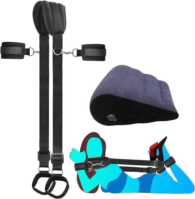 Premium Adjustable Over-The-Door Sex Swing for Couples - 300LB Capacity Adult Bondage Furniture for Bedroom, Kinky Play & BDSM - Perfect for Spicing Up Relationships, Roleplay & Intimate Workouts