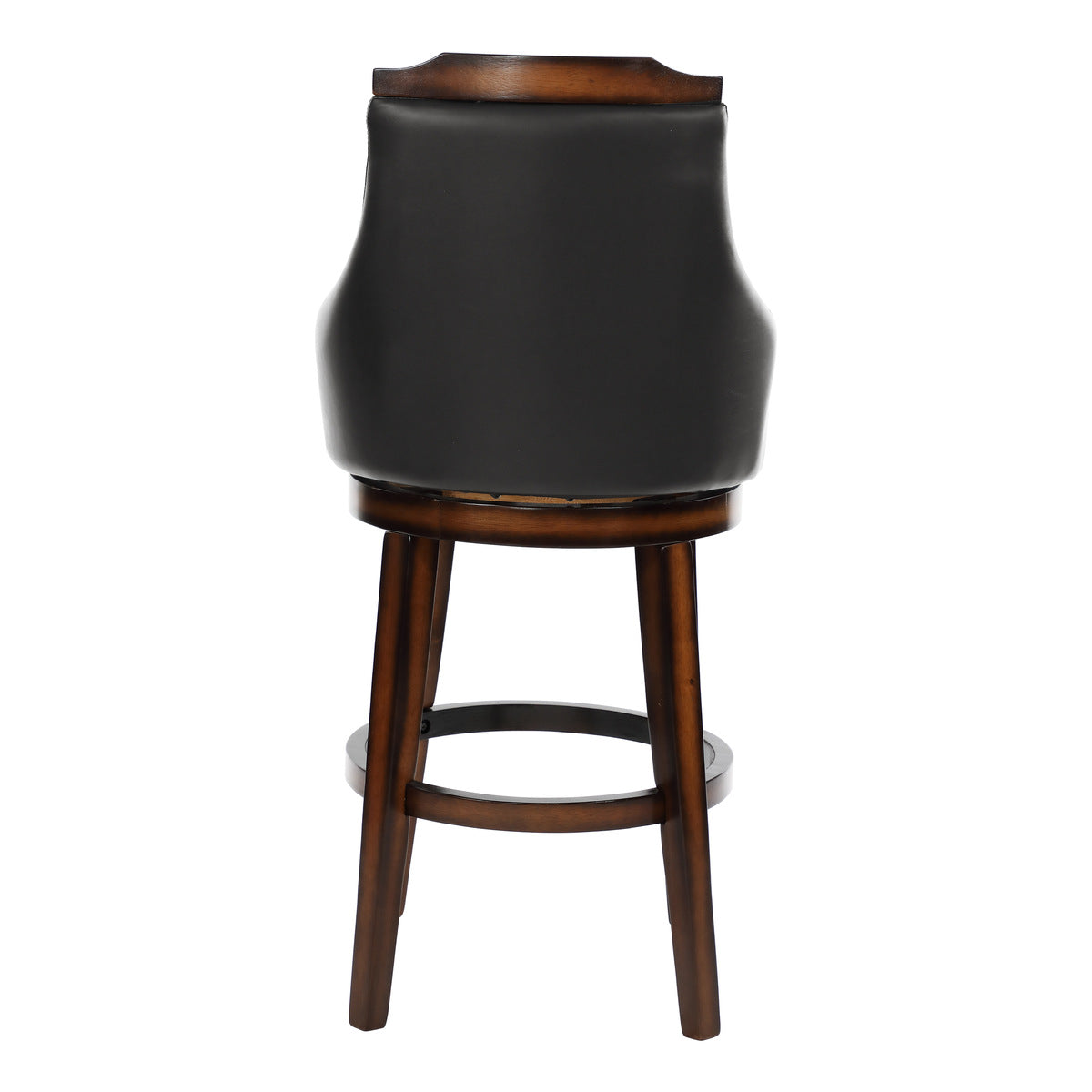 Stylish Burnished Oak Swivel Bar Stools - Set of 2 for Pub, Kitchen Island & Home Bar - 29 Inch Height Counter Stools