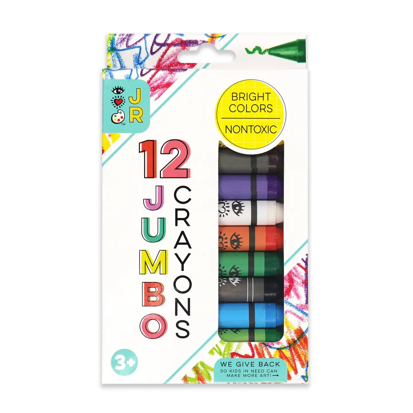 Jumbo Crayons for Kids - Non-Toxic, Washable, Large Crayons for Toddlers - Perfect for Coloring Books, Art Projects & Classroom Activities