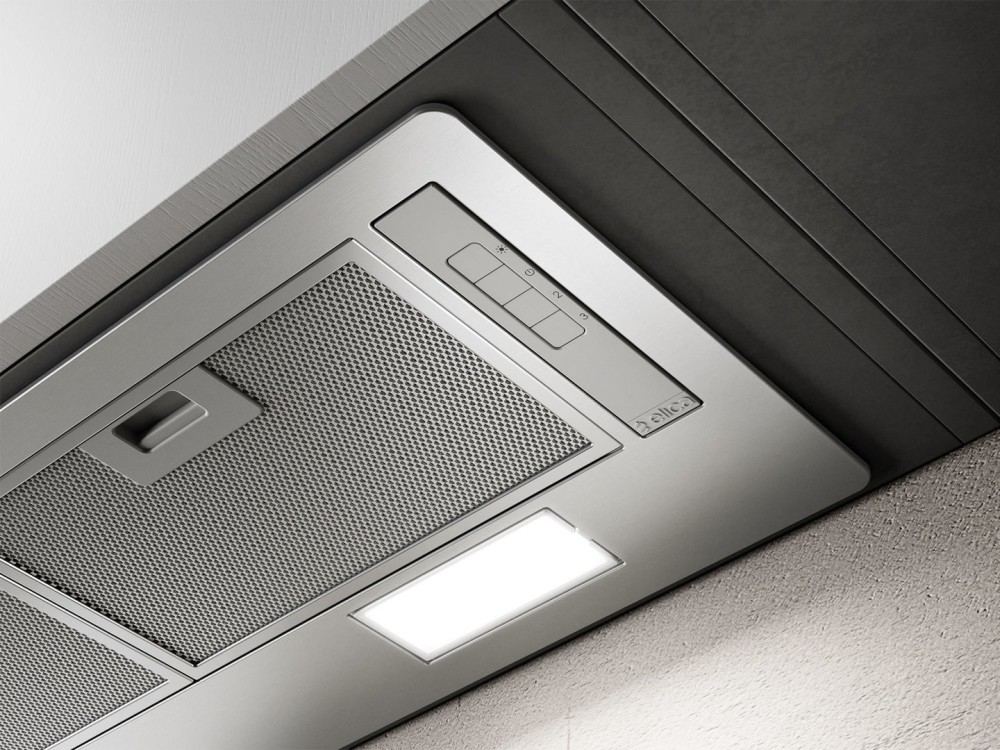 Elica 52cm Built-In Cooker Hood - Powerful Stainless Steel Kitchen Ventilation for Modern Homes | Perfect for Apartments, Condos & Open-Plan Kitchens
