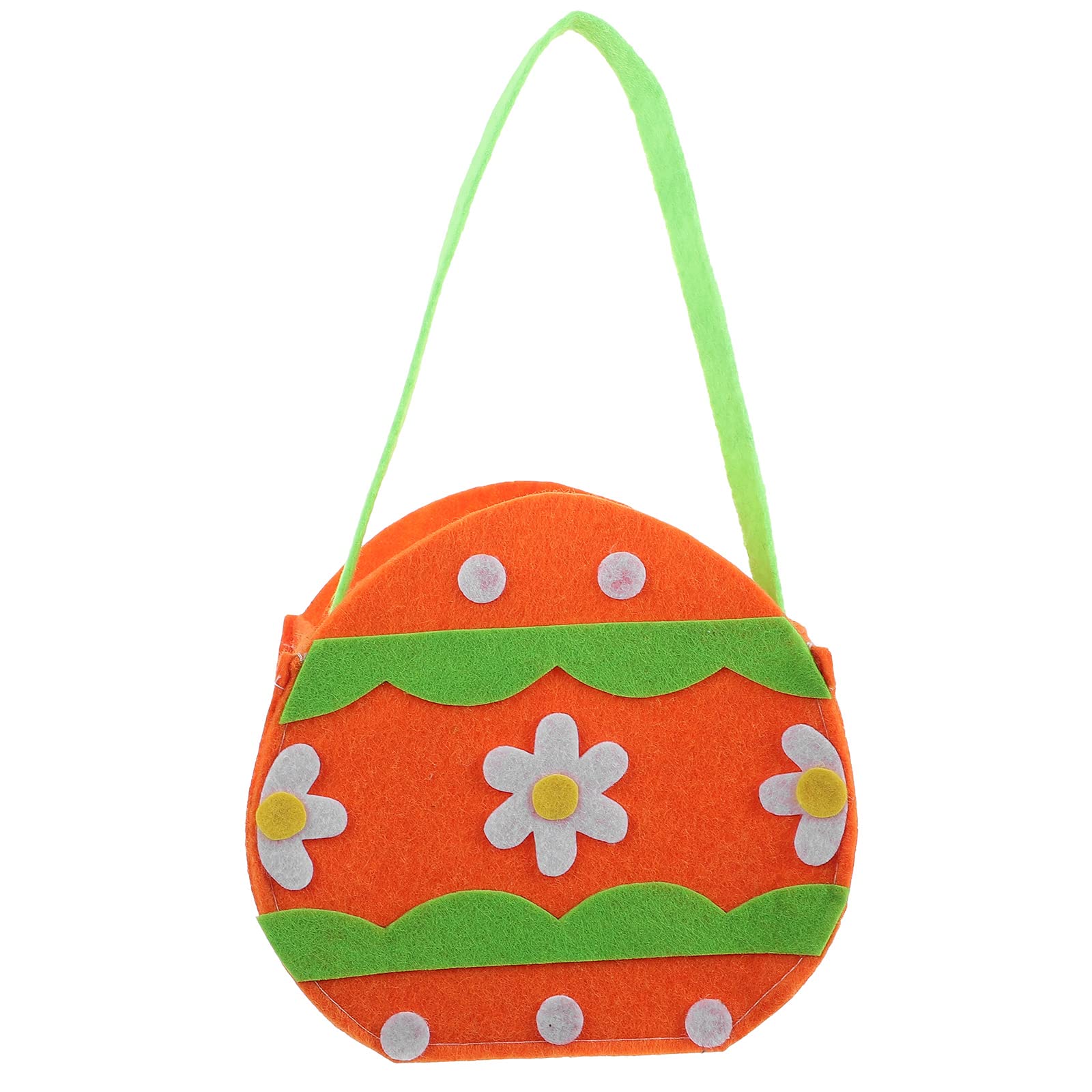 LUOZZY Easter Candy Bag - Lovely Orange Gift Tote for Cookies & Party Favors | Perfect for Easter Celebrations, Egg Hunts & Spring Gatherings