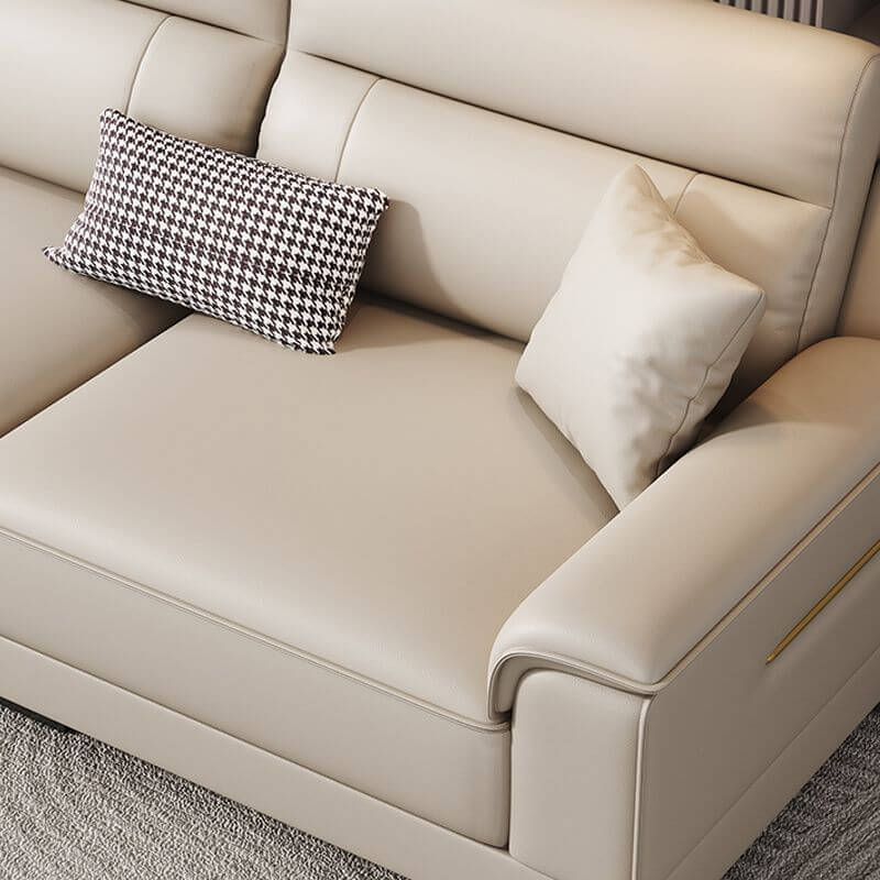 L-Shaped Left-Facing Reclining Sofa with Hidden Support - Modern Living Room Furniture for Relaxation & Entertainment