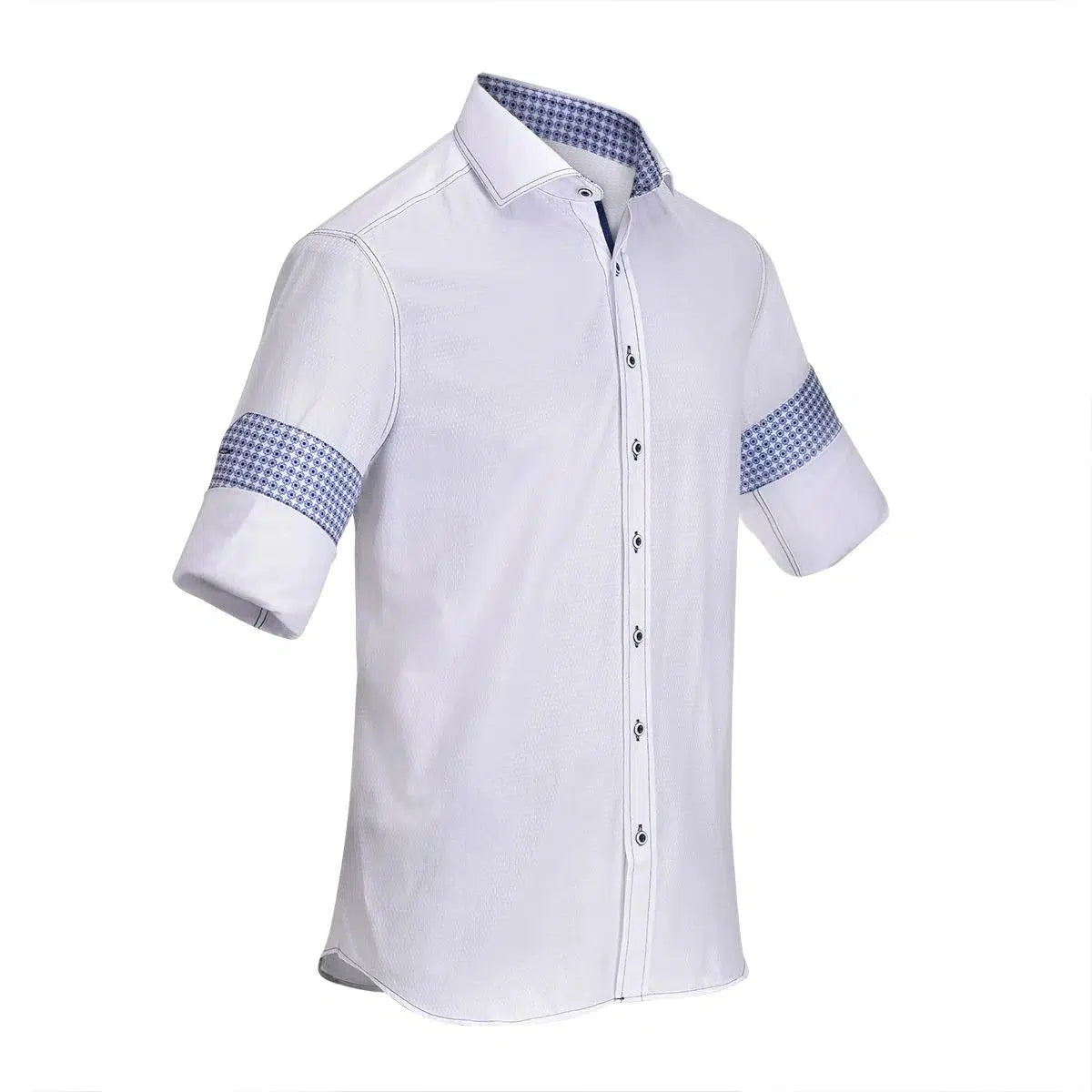CM59561 Cuadra White Casual Fashion Shirt for Men - Stylish Comfort for Office, Date Night & Weekend Outings