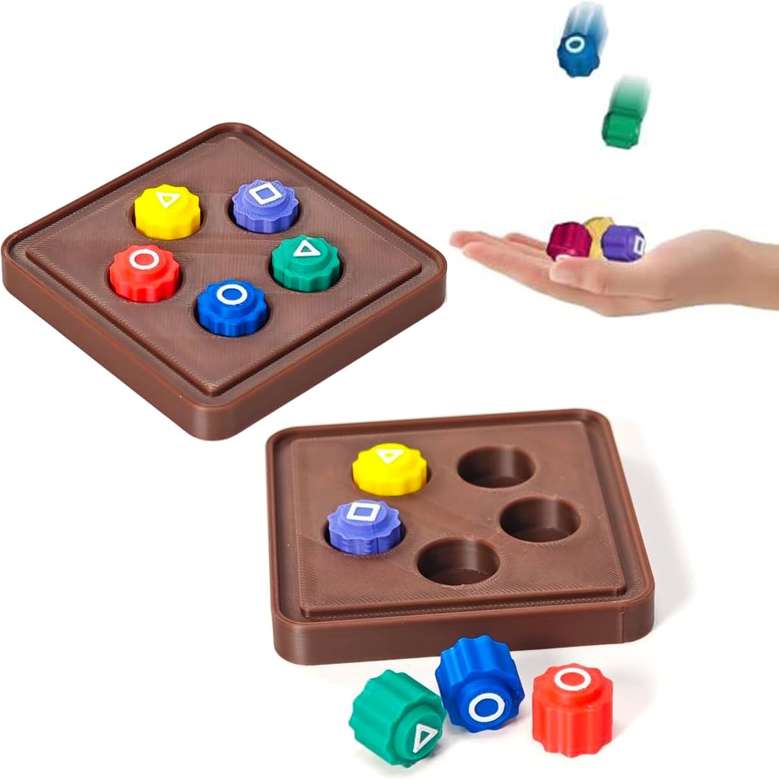 Premium Korean Gonggi Game Set - Traditional Squids Jacks & Stone Catching Toy (2 Sets) for Hand-Eye Coordination Training | Fun Outdoor/Indoor Activity for Kids, Family Game Night, Korean Culture Experience