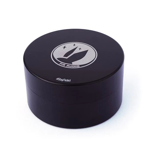 FIR Audio Aluminum Round Case for IEMs - Premium Protective Storage for In-Ear Monitors | Perfect for Travel, Gym & Musician Gear Organization