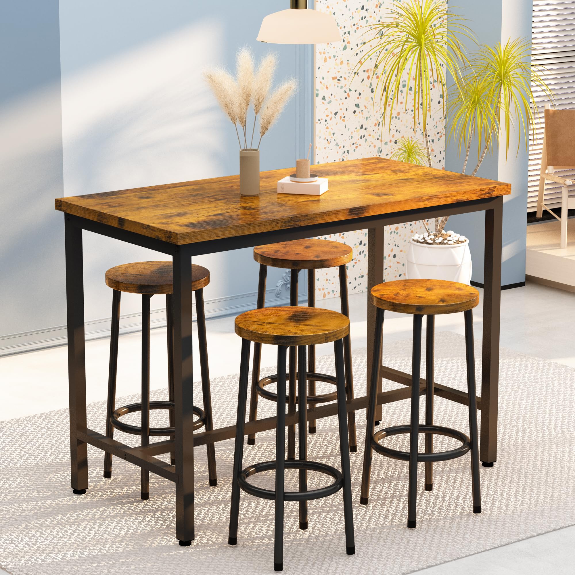 AWQM 5-Piece Bar Table Set - 43.4