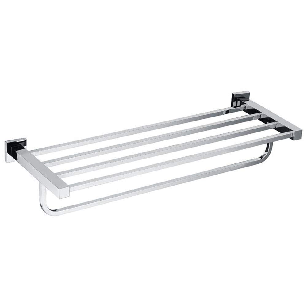 SHANG-JUN Magnetic Hooks - Heavy Duty Stainless Steel Wall Mounted Towel Rack with Shelf for Bathroom, Shower, Kitchen & Refrigerator Organization - Brushed Nickel Finish for Home & Hotel Use