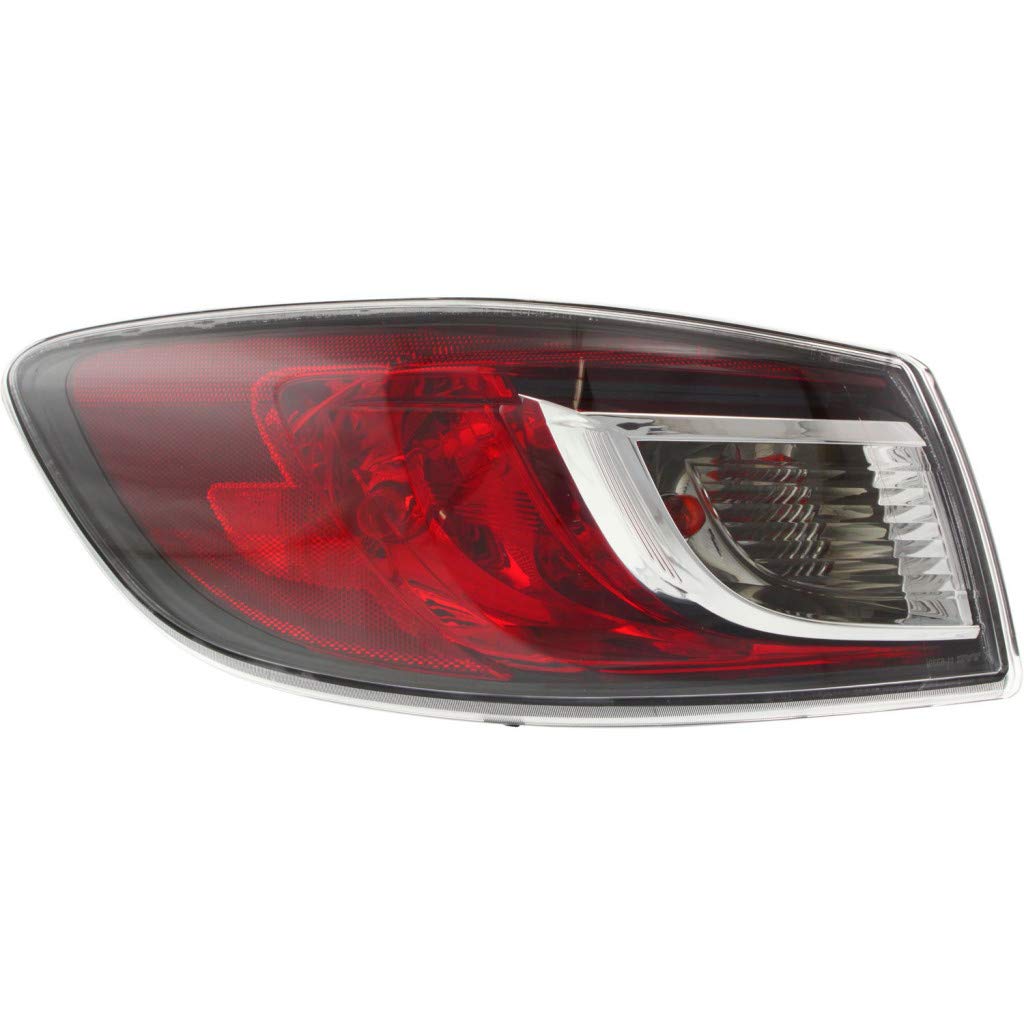 Mazda 3 Sedan Tail Light Assembly 2010-2013 - Driver Side Outer Standard Type (MA2800144/BBM451160F) | Replacement for Left Rear Brake Light | Perfect for Night Driving & Enhanced Vehicle Safety