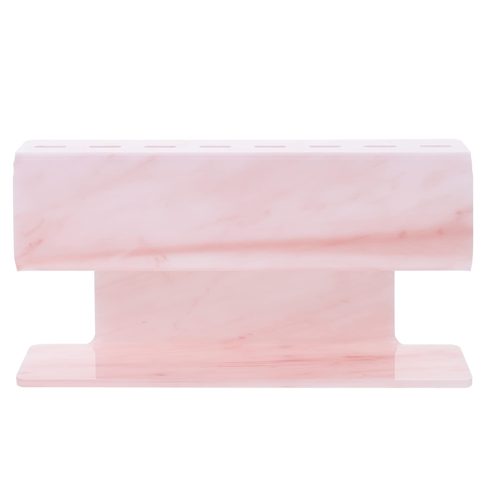FOMIYES Acrylic Makeup Brush Organizer & Eyelash Holder - Marble Design Storage Stand for Tweezers, Brushes, and Beauty Tools | Perfect for Salon, Vanity, and Home Makeup Organization