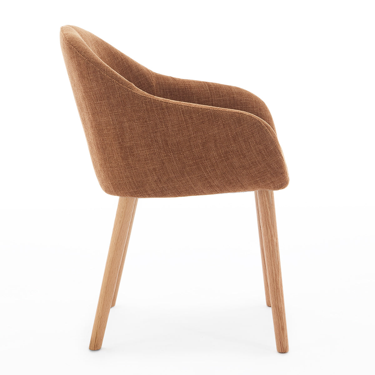 Chloe Fabric Dining Arm Chair - Upholstered Comfortable Dining Room Chair with Padded Seat - Perfect for Kitchen, Dining Room, and Home Decor