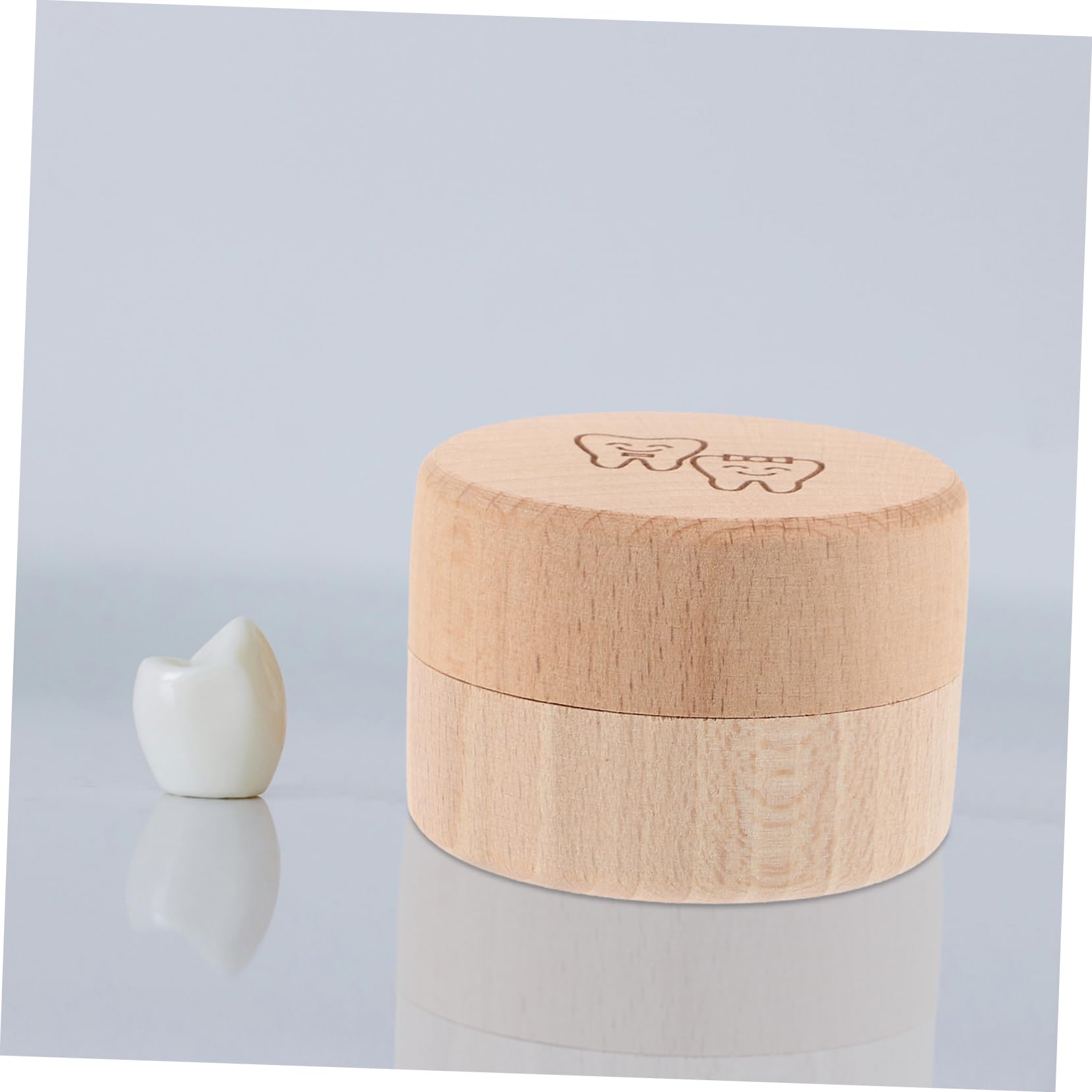 Yardenfun 2-Piece Wooden Tooth Holder Box for Kids - First Tooth Keepsake Collector | Perfect for Baby Teeth Storage & Memory Preservation
