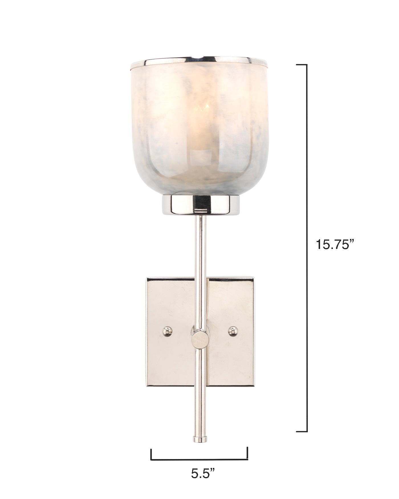 Vapor Single Sconce Wall Light - Modern LED Wall Sconce for Bedroom, Living Room & Hallway - Energy Efficient Indoor Lighting Fixture