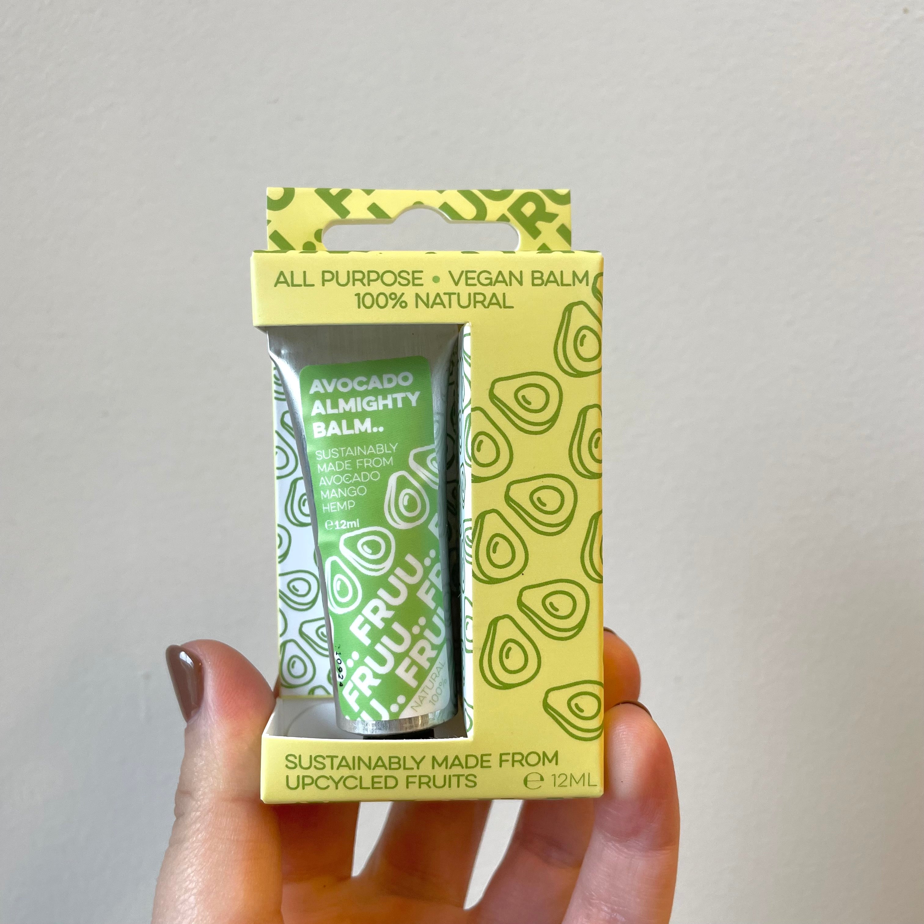 FRUU Cosmetics Almighty Balm - Multi-Purpose Lip & Skin Moisturizer for Dry Lips, Cuticles & Face | Natural Hydration for Everyday Use, Travel & On-The-Go Care