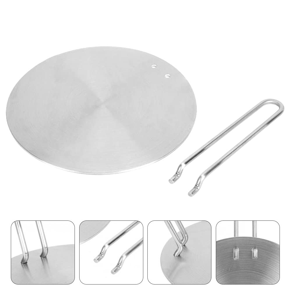 Stainless Steel Induction Adapter Plate - Heat Diffuser for Gas & Electric Stoves, BBQ Accessories - Perfect for Induction Cooktops, Camping & Outdoor Cooking