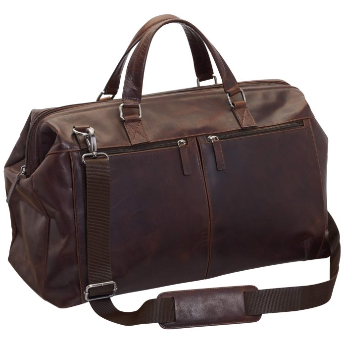 Mancini Classic Carry-On Duffle Bag - Waterproof Travel Duffel with Shoulder Strap - Perfect for Gym, Weekend Trips & Airplane Carry-On Luggage